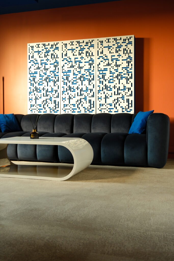 Canapé espace détente du studio Izri Gwaffa Studio